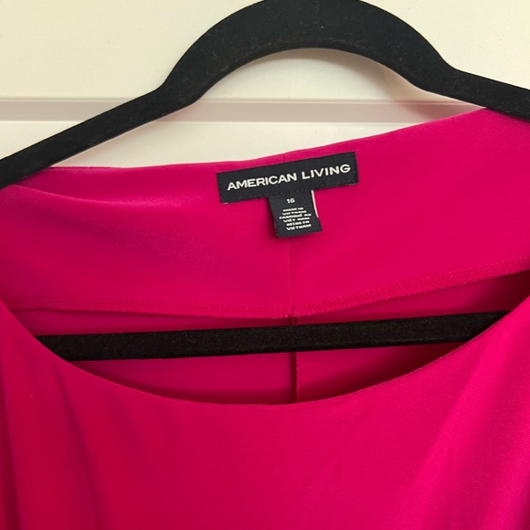 Bright Pink Long Sleeve Dress - Picture 4 of 4